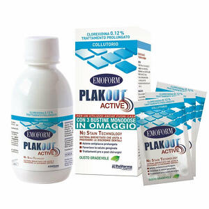Emoform - Plakout active 0,12% 200 ml + 3 buste